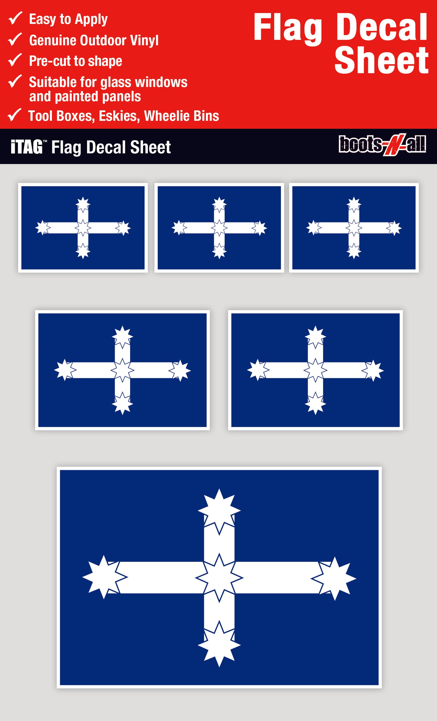 Eureka Flag Decals Sheet – FANtastic Stickers