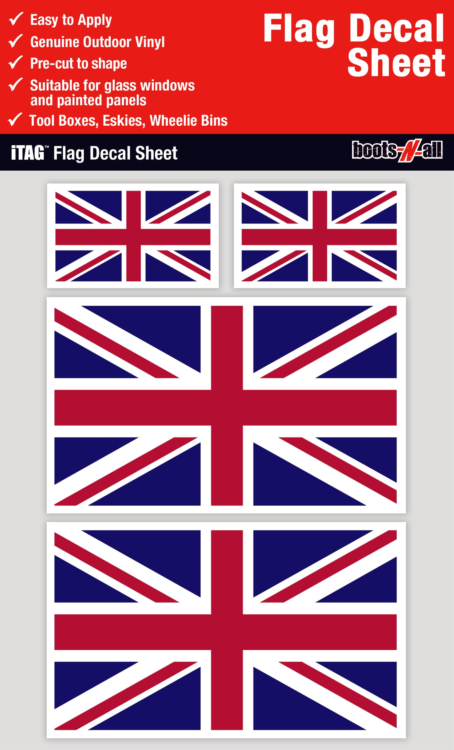 United Kingdom Flag Decals Sheet