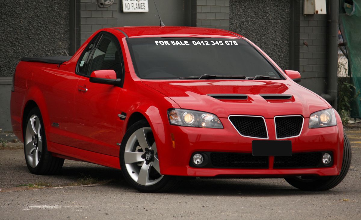 FOR SALE white pre-cut sticker