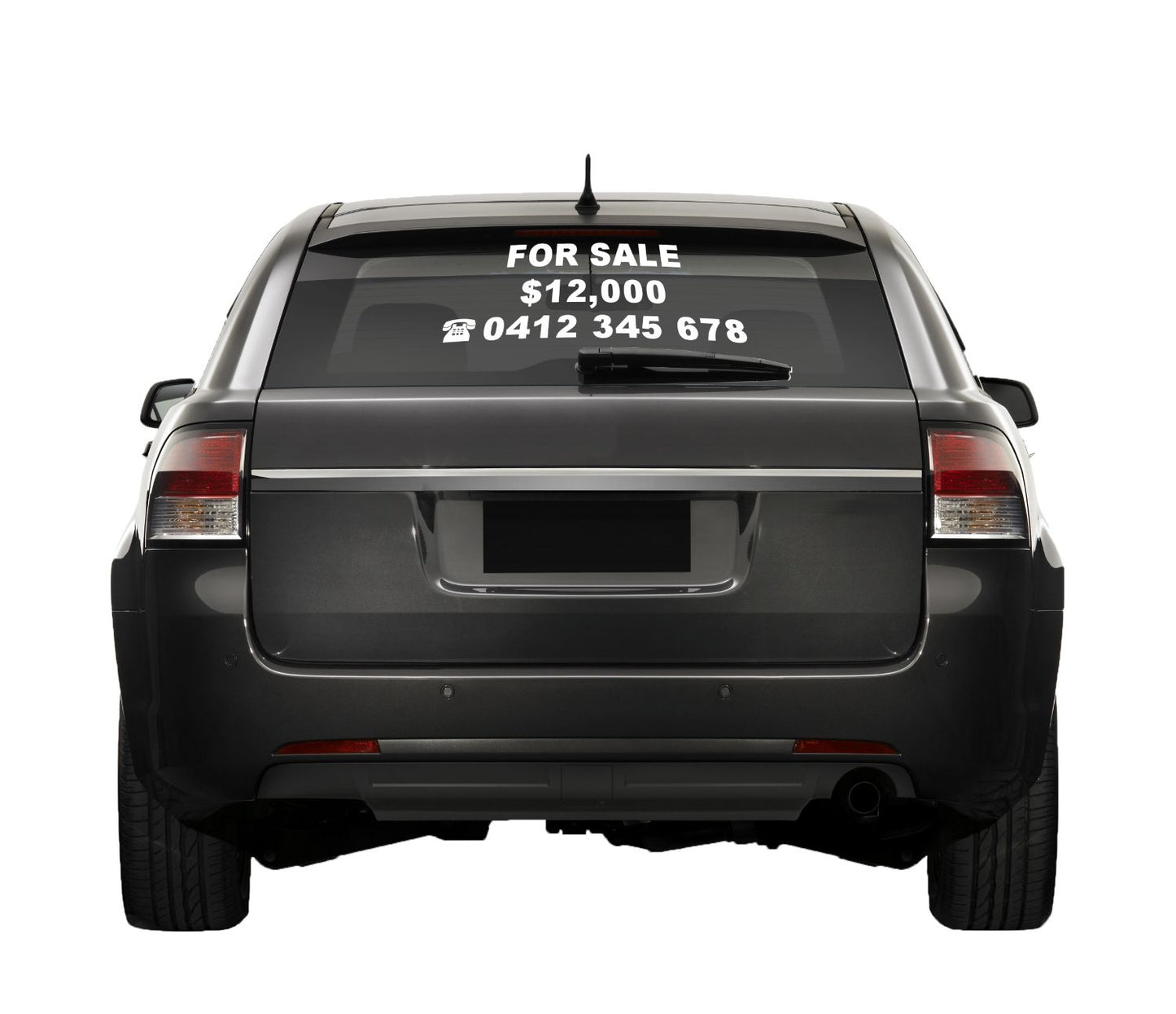 FOR SALE white pre-cut sticker