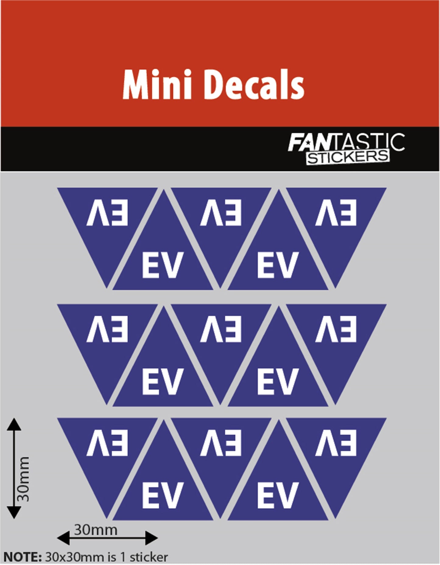 EV Mini Decals Sheet