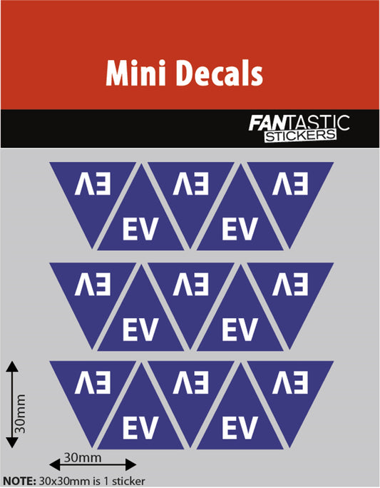 EV Mini Decals Sheet