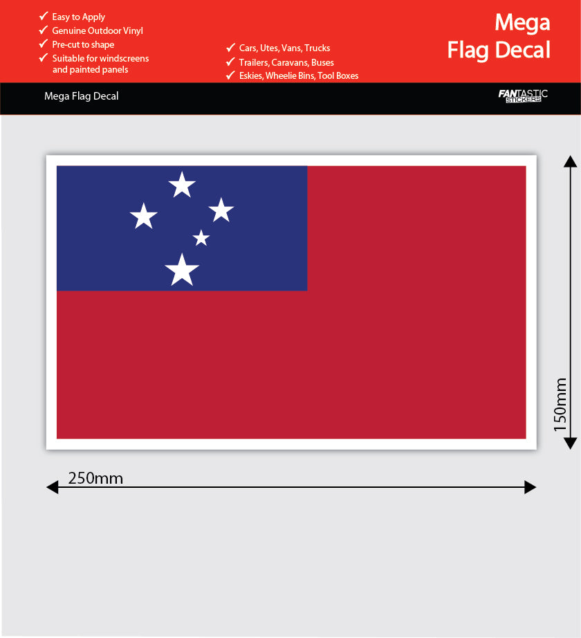 Western Samoa Flag Mega Decal – FANtastic Stickers