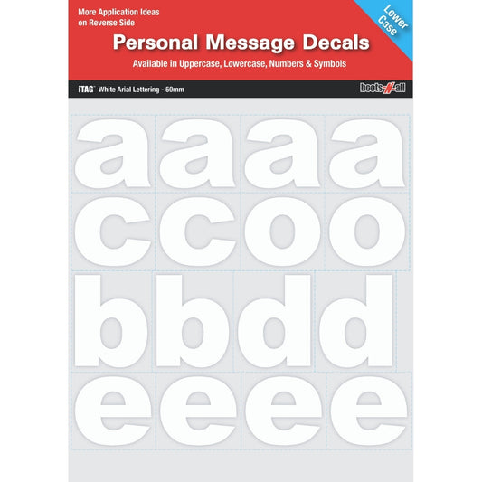 Personalised Message Decals - Lowercase