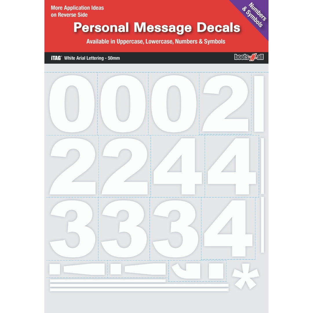 Personalised Message Decals - Complete Set