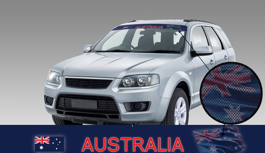 Australian Flag See-Thru Car Sunvisor