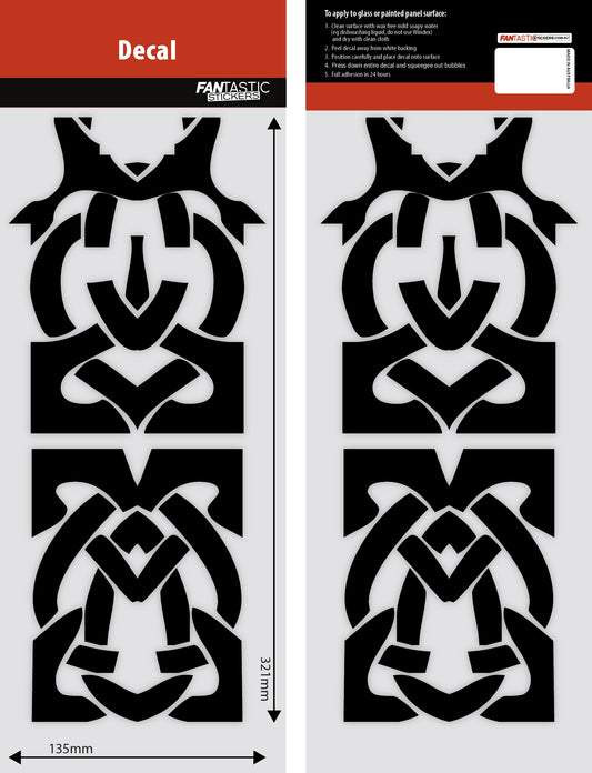 CELTRIC TATTOO - BLACK VINYL PIN STRIPING