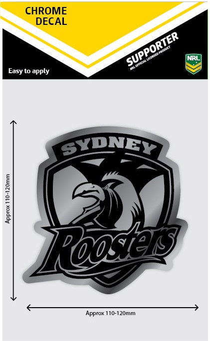 Roosters Chrome Decal
