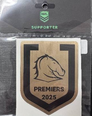 NRL 2025 Premiers Brushed Gold Decal