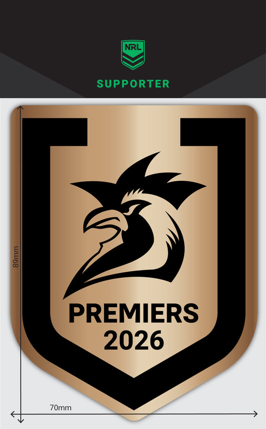 2026 NRL Premiers Brushed Gold Decal