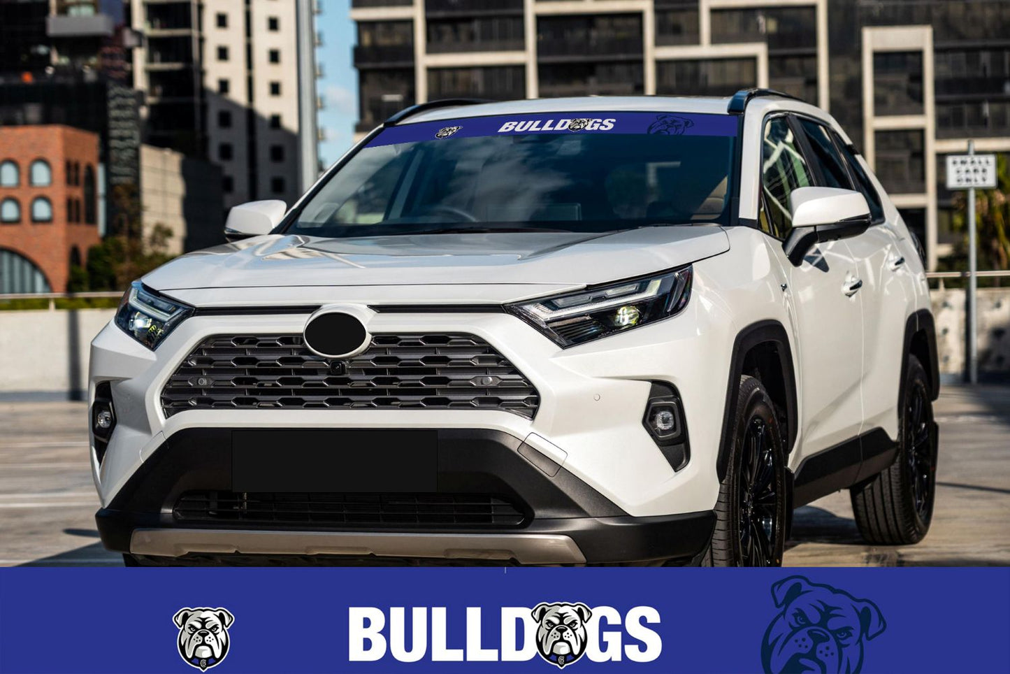 Bulldogs Block Out Sun Visor