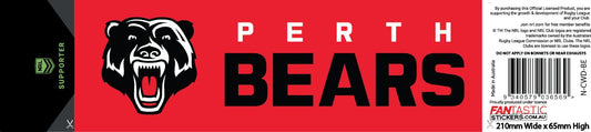Perth Bears Car Window Decal
