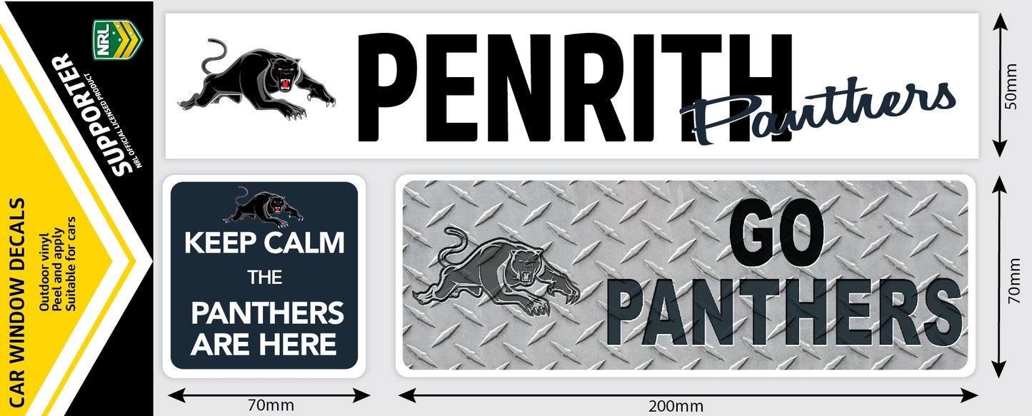 Panthers Car Window Decals