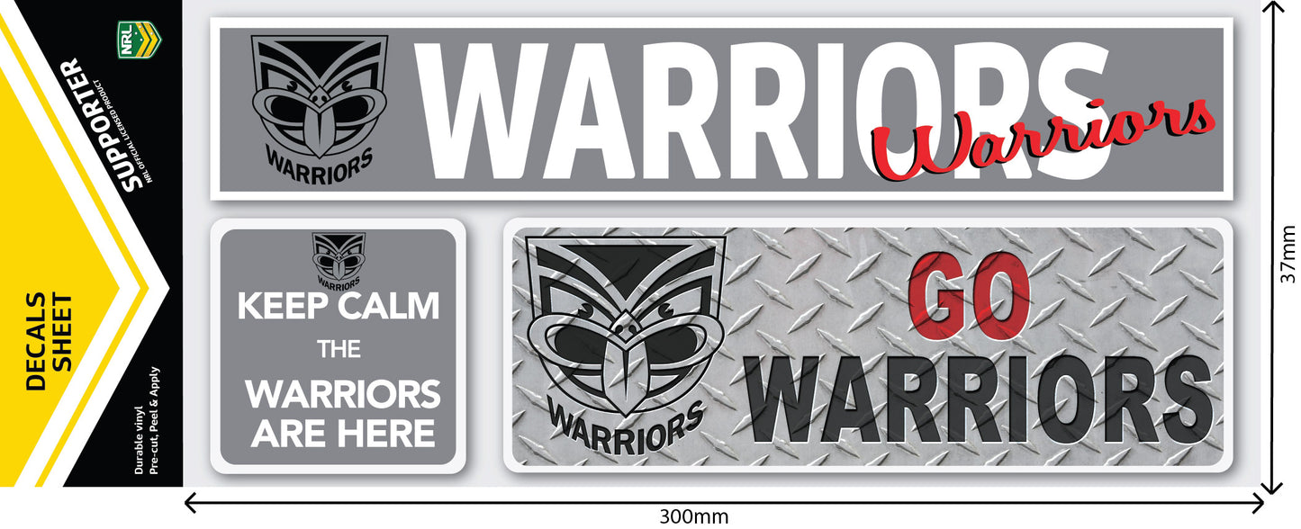 Warriors Car Window Decals