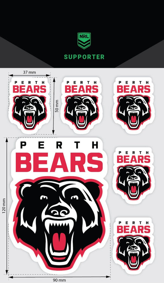 Perth Bears Decals Sheet