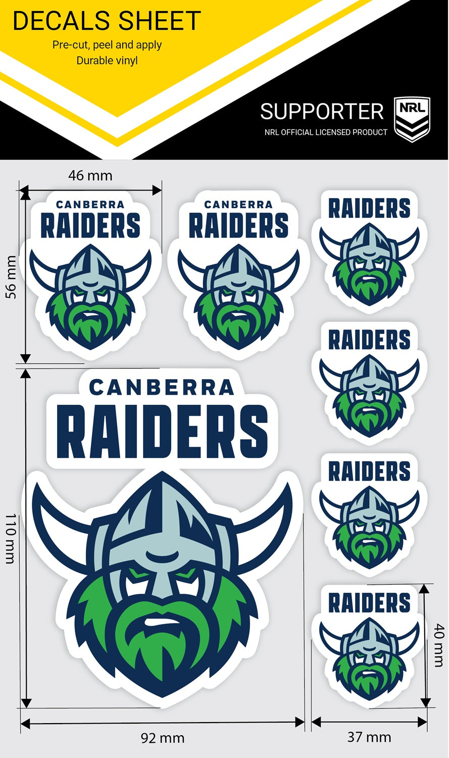 Raiders Decals Sheet (2024)