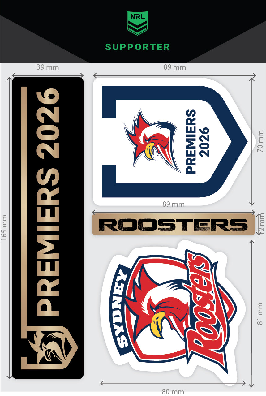 2026 NRL Premiers Decals Sheet