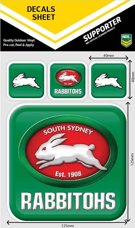 Rabbitohs App Icon Decals Sheet