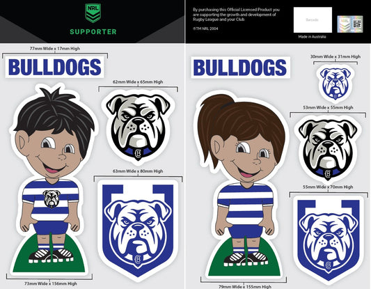 Bulldogs Boy/Girl Decals Sheet
