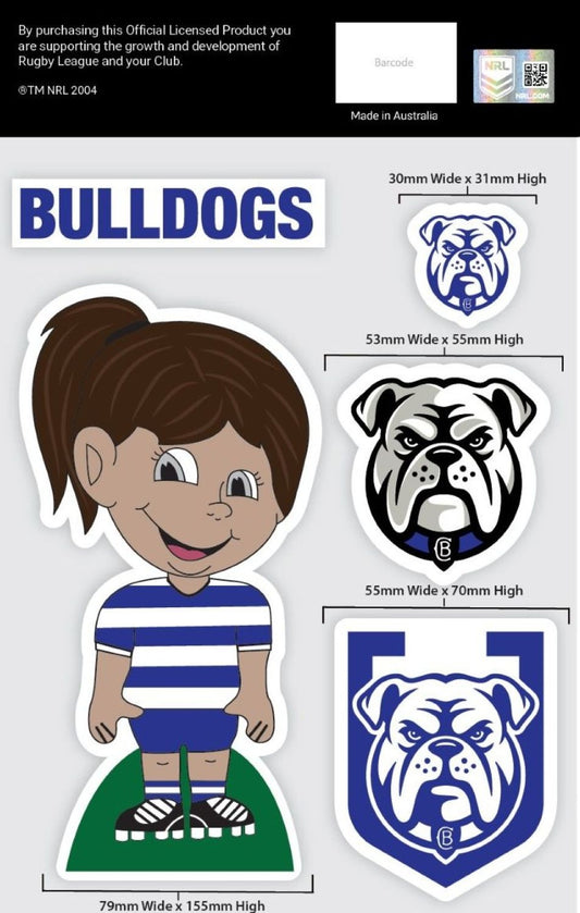 Bulldogs Boy/Girl Decals Sheet