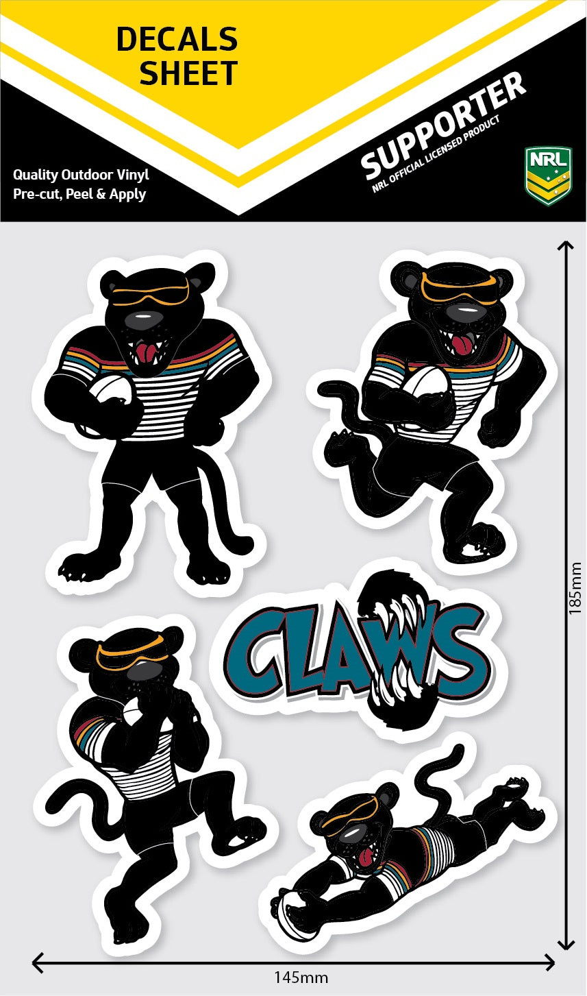 Panthers Mascot Decals Sheet