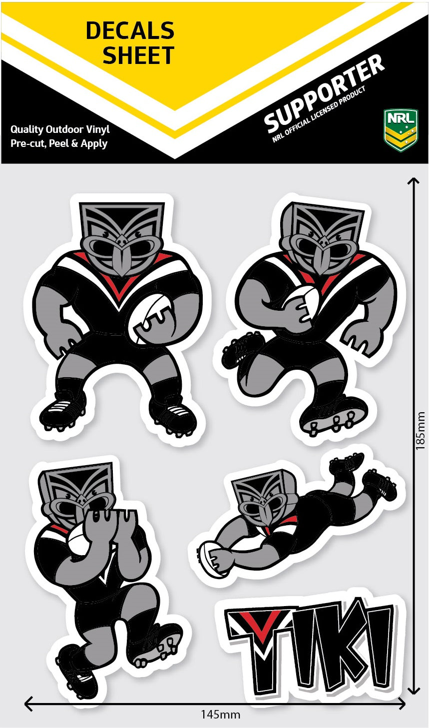 Warriors Mascot Decals Sheet