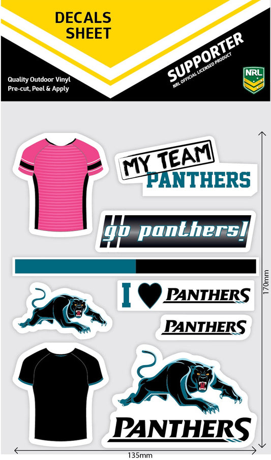 Panthers Mixed Decals Sheet