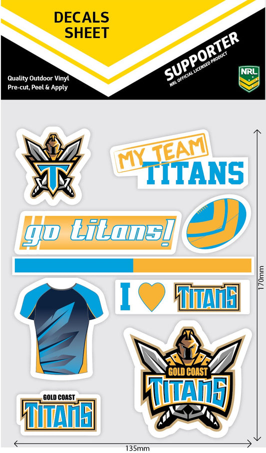 Titans Mixed Decals Sheet