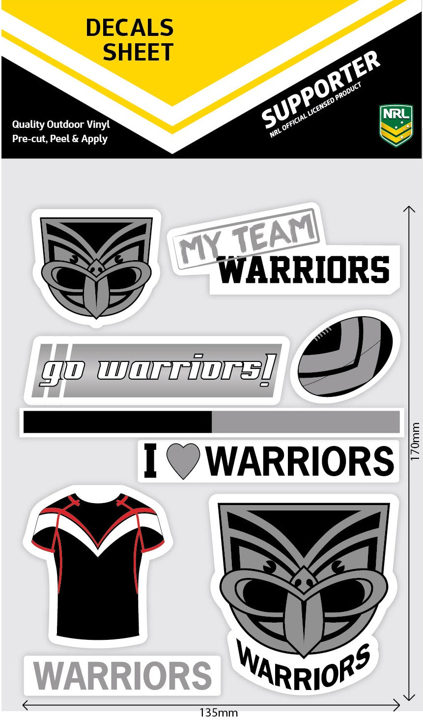 Warriors Mixed Decals Sheet