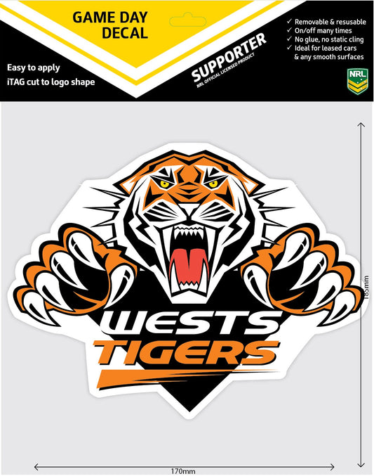 Wests Tigers Game Day Decal