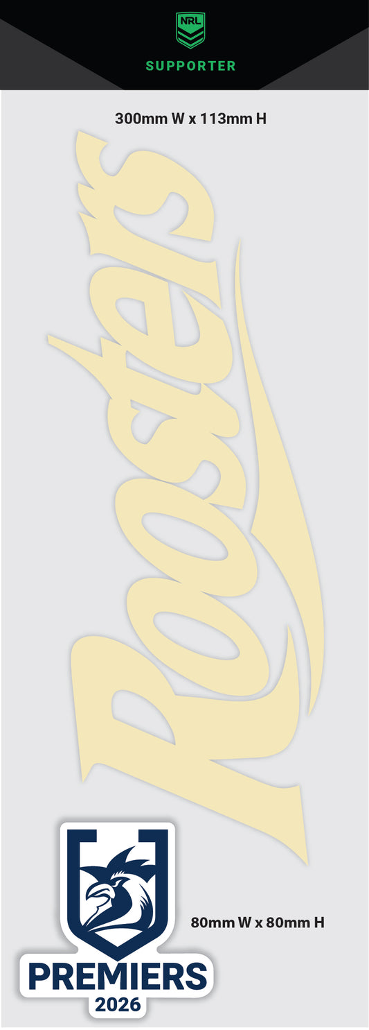 2026 NRL Premiers Gold Chrome Vinyl Team Name