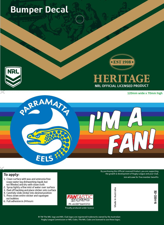 Eels Heritage Bumper Decal