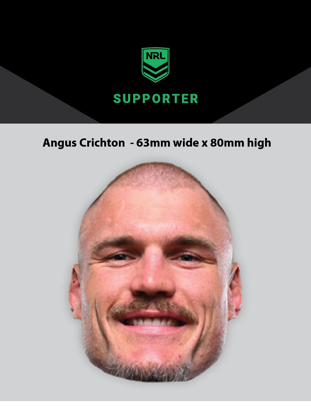 NRL Player Angus Crichton Hero Decal