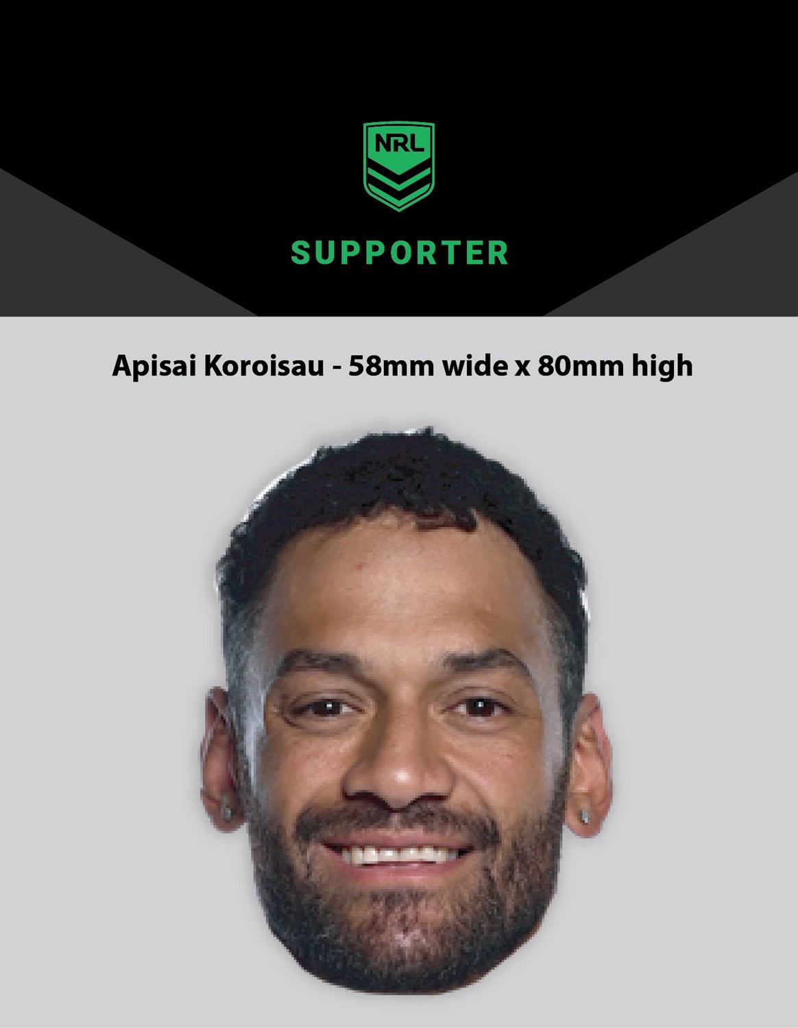 NRL Player Apisai Koroisau Hero Decal