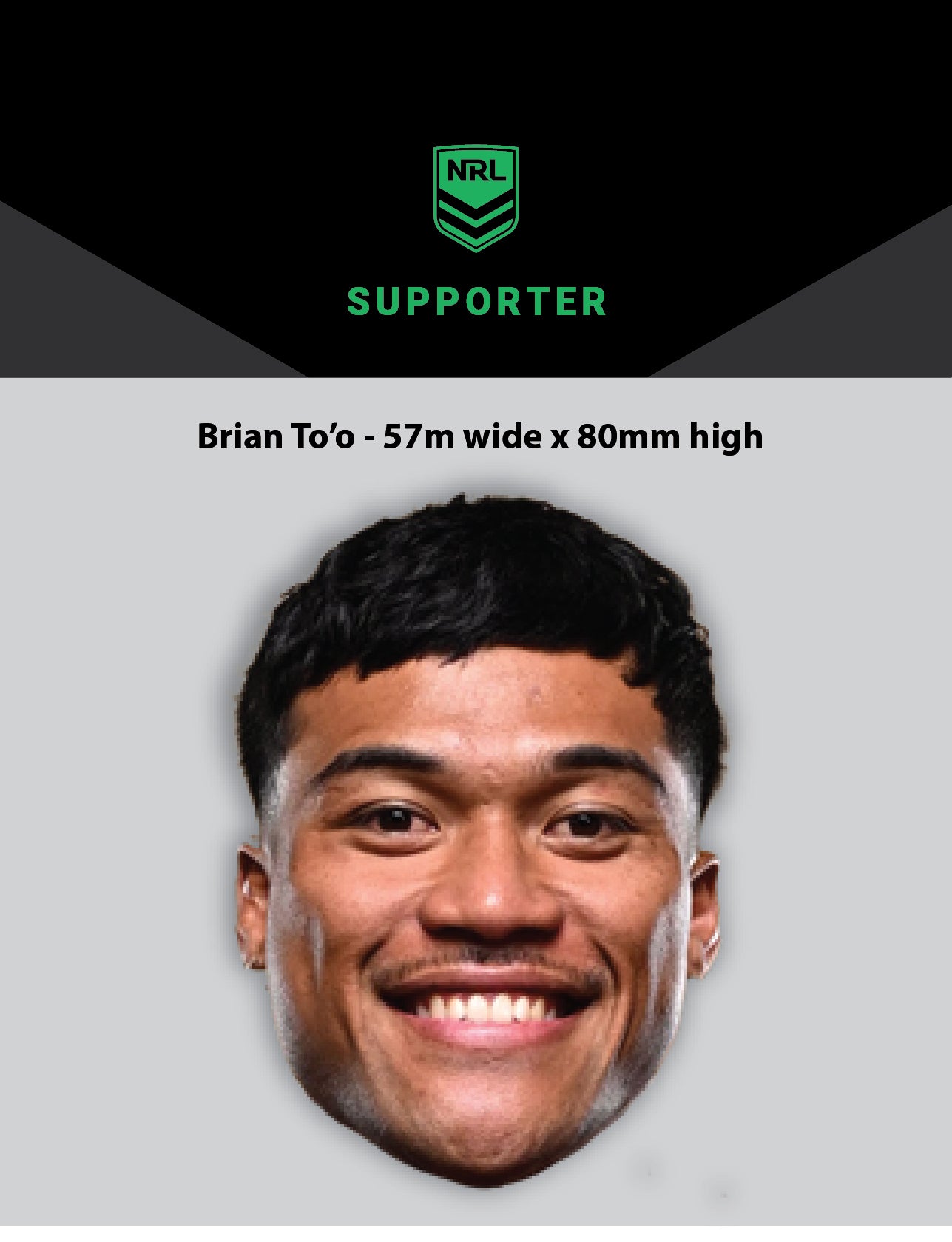 NRL Player Brian To'o Hero Decal