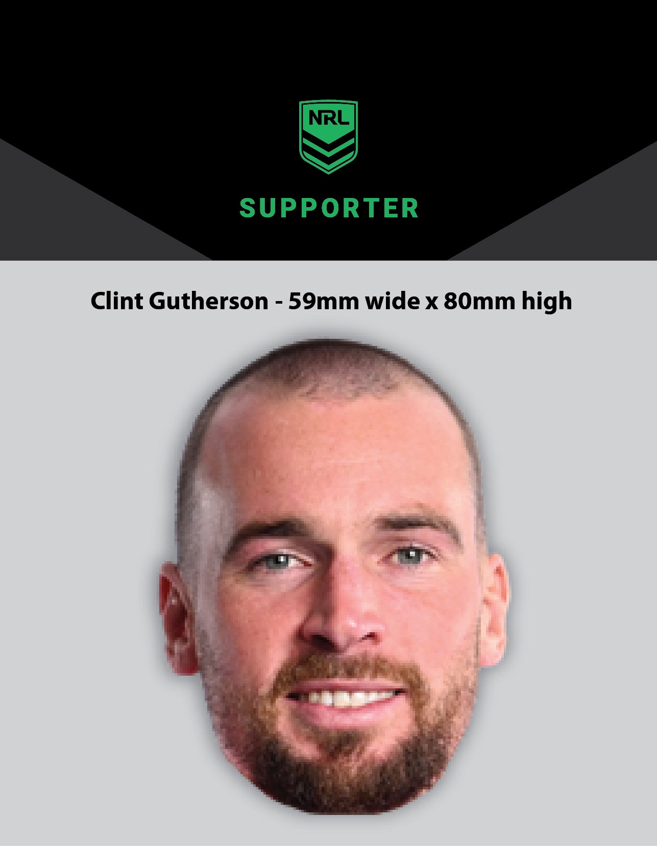 NRL Player Clint Gutherson Hero Decal