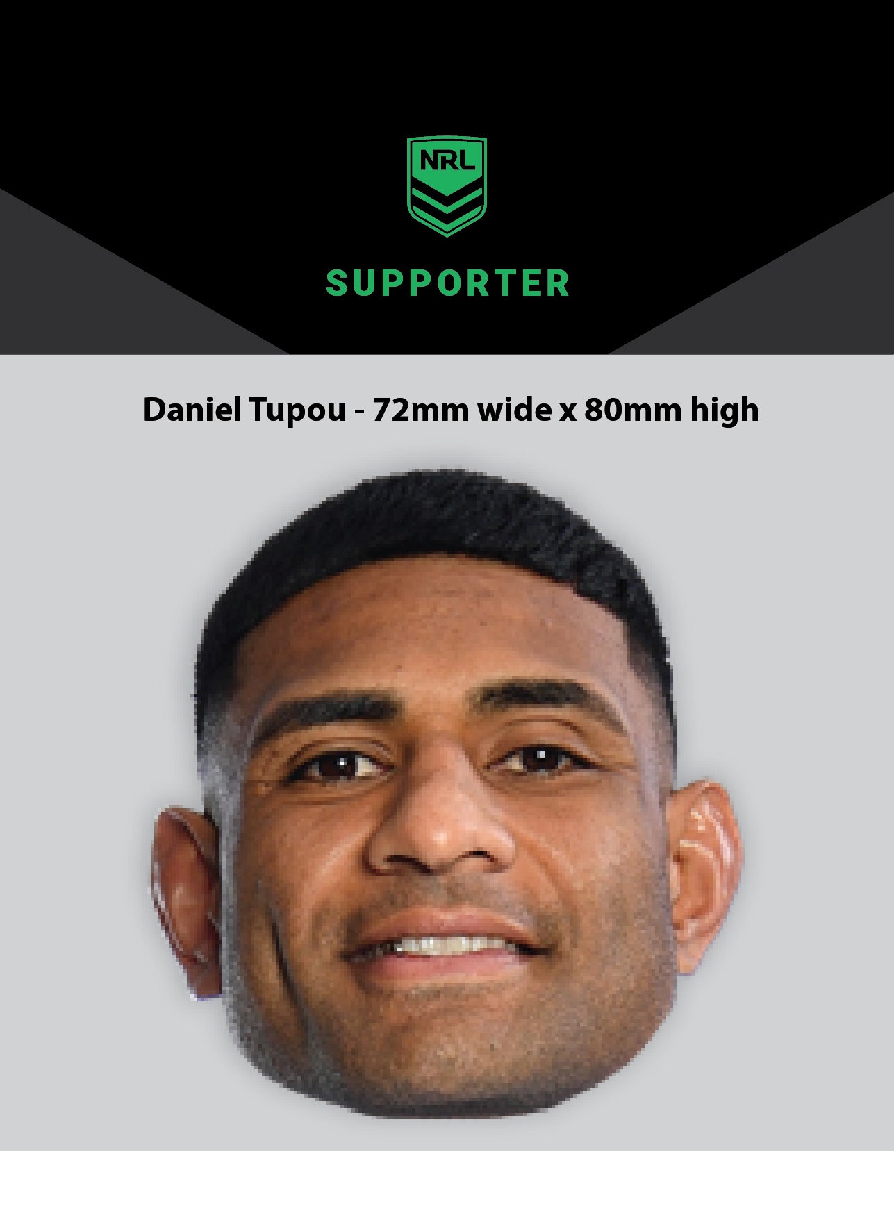 NRL Player Dnaiel Tupou Hero Decal