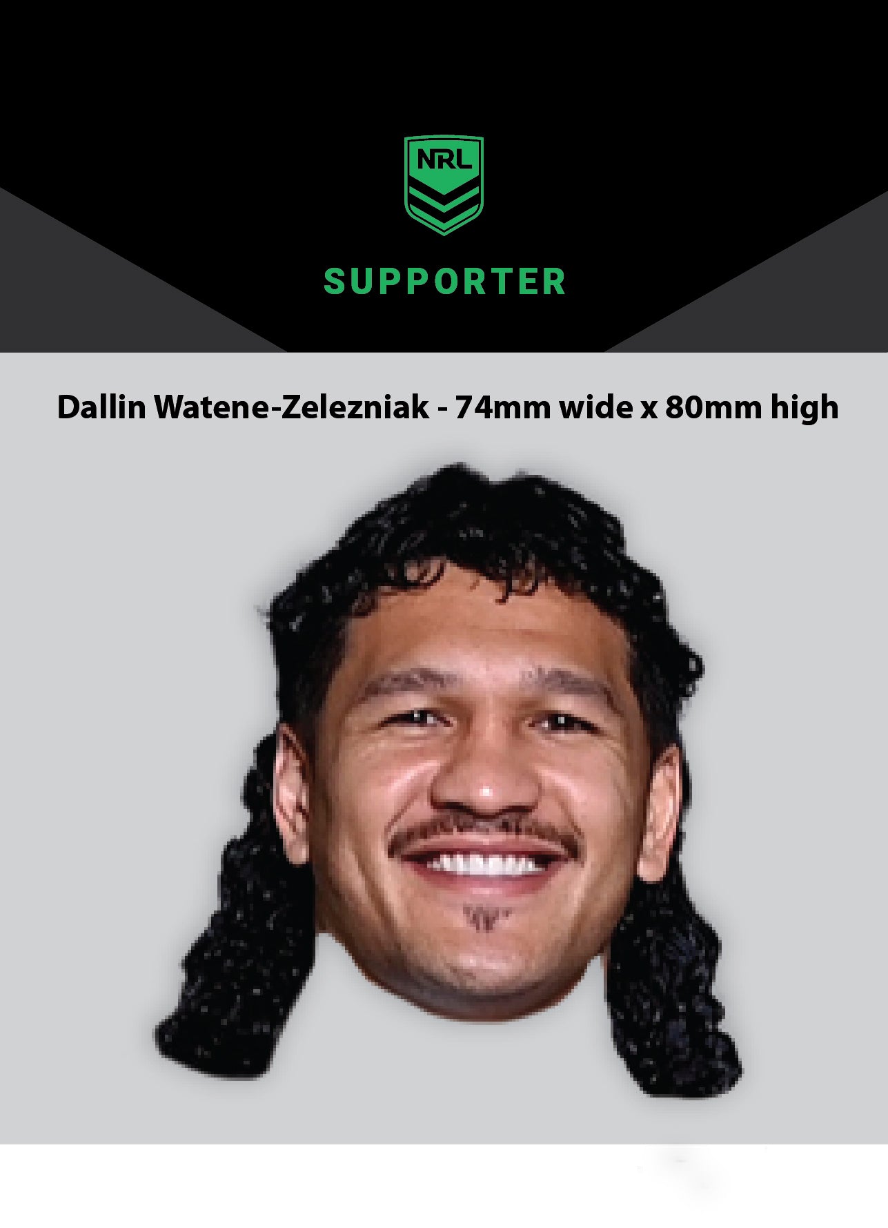NRL Player Dallin Watene-Zelezniak Hero Decal