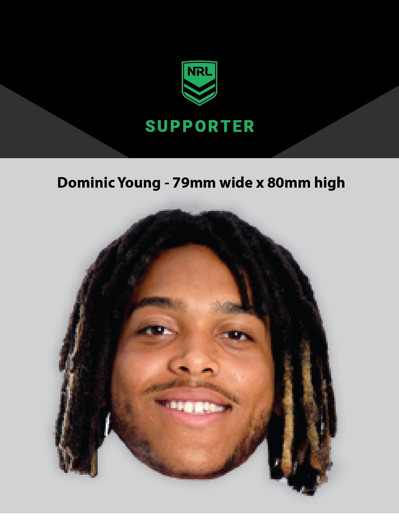 NRL Player Dominic Young Hero Decal