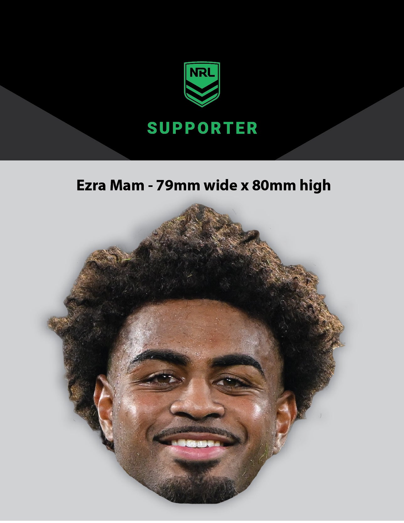 NRL Player Ezra Mam Hero Decal