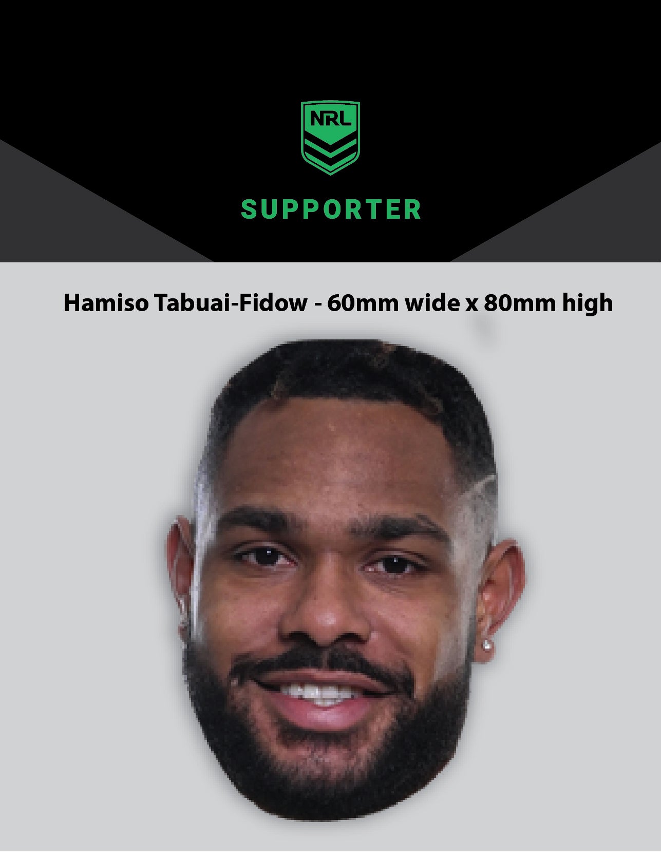 NRL Player Hamiso Tabuai-Fidow Hero Decal