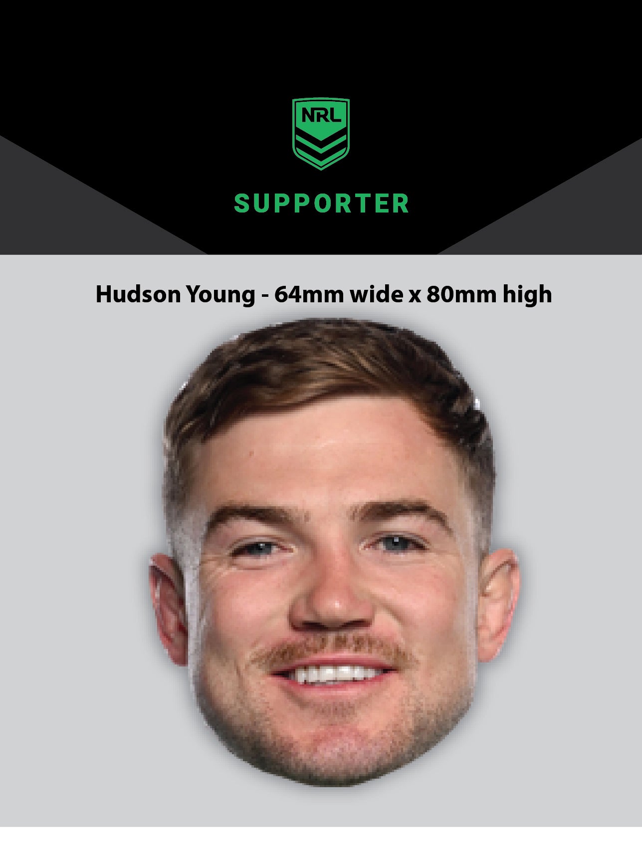 NRL Player Hudson Young Hero Decal