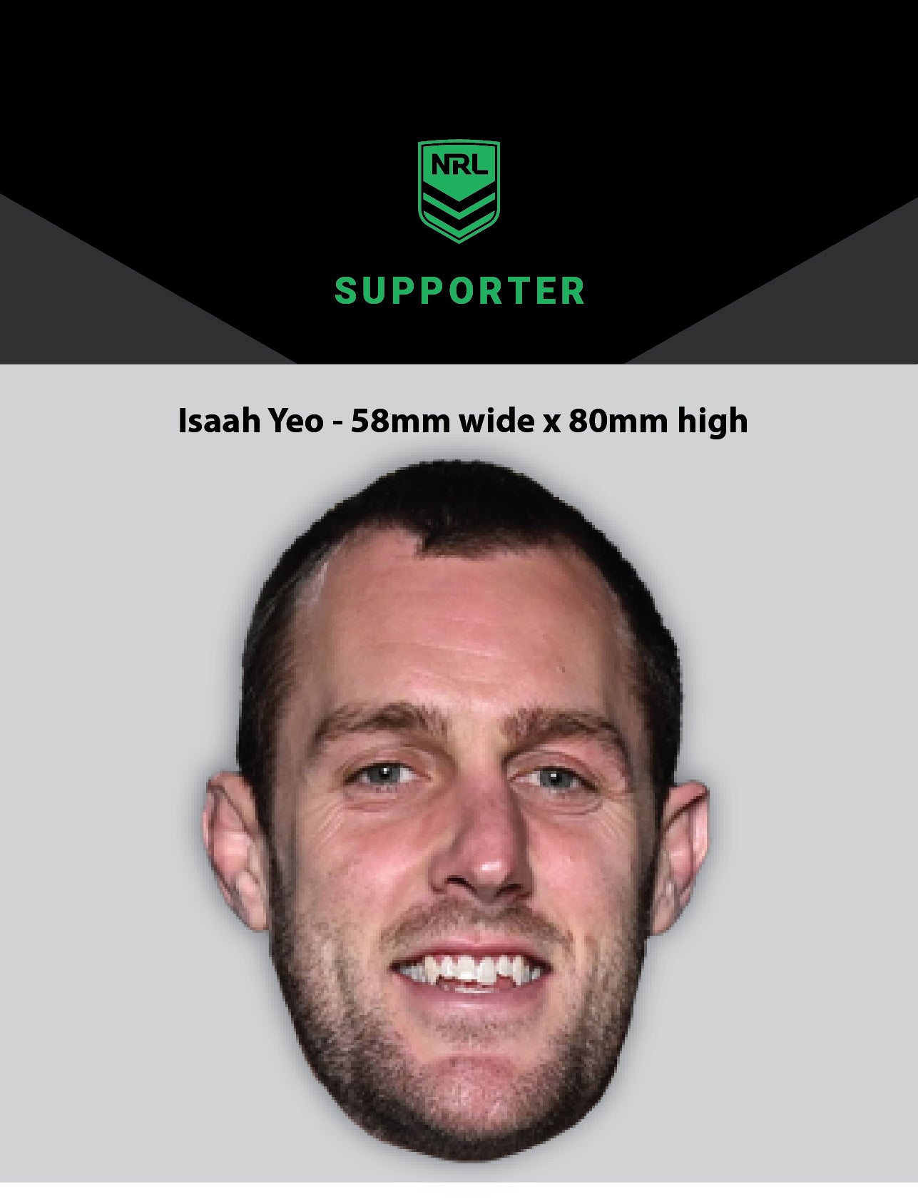 NRL Player Isaah Yeo Hero Decal