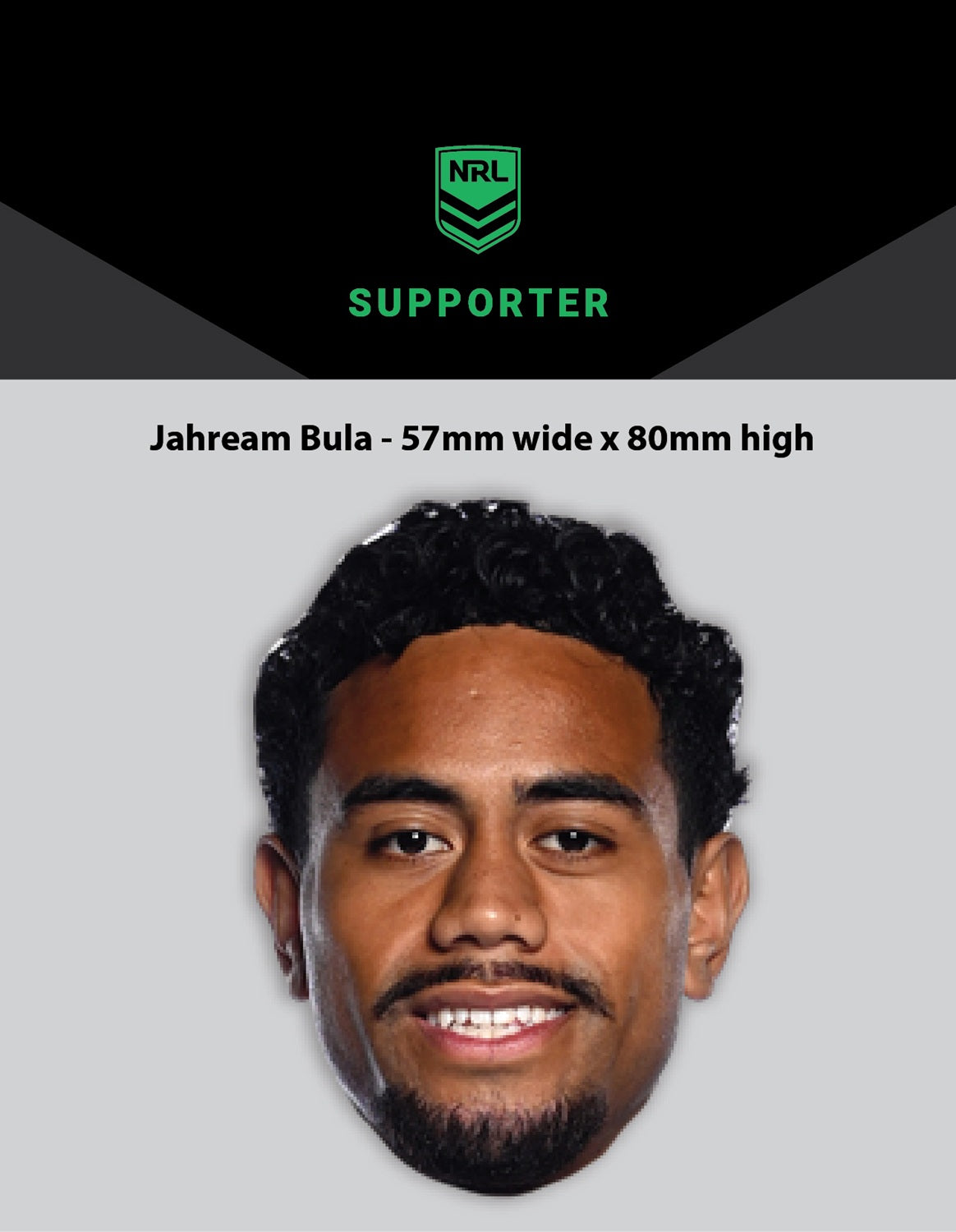 NRL Player Jahream Bula Hero Decal