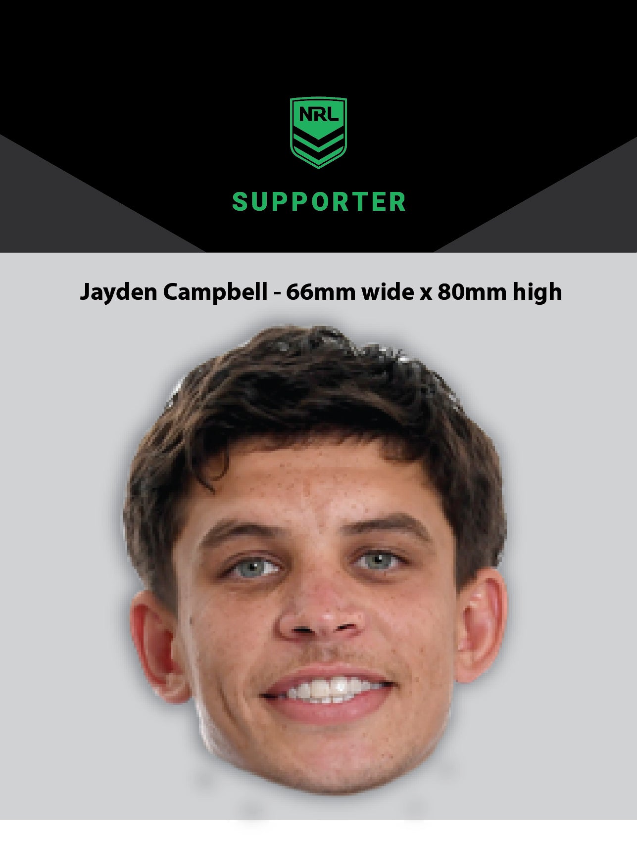 NRL Player Jayden Campbell Hero Decal