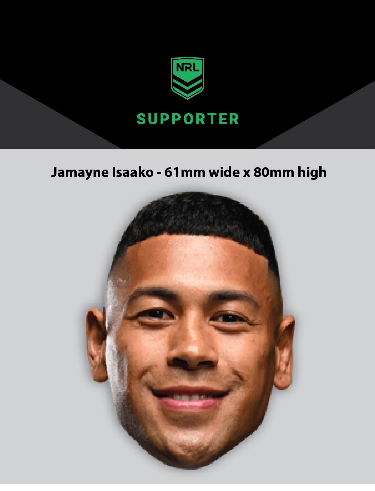 NRL Player Jamayne Isaako Hero Decal
