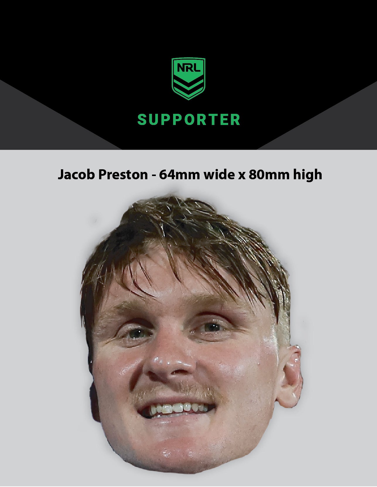NRL Player Jacob Preston Hero Decal