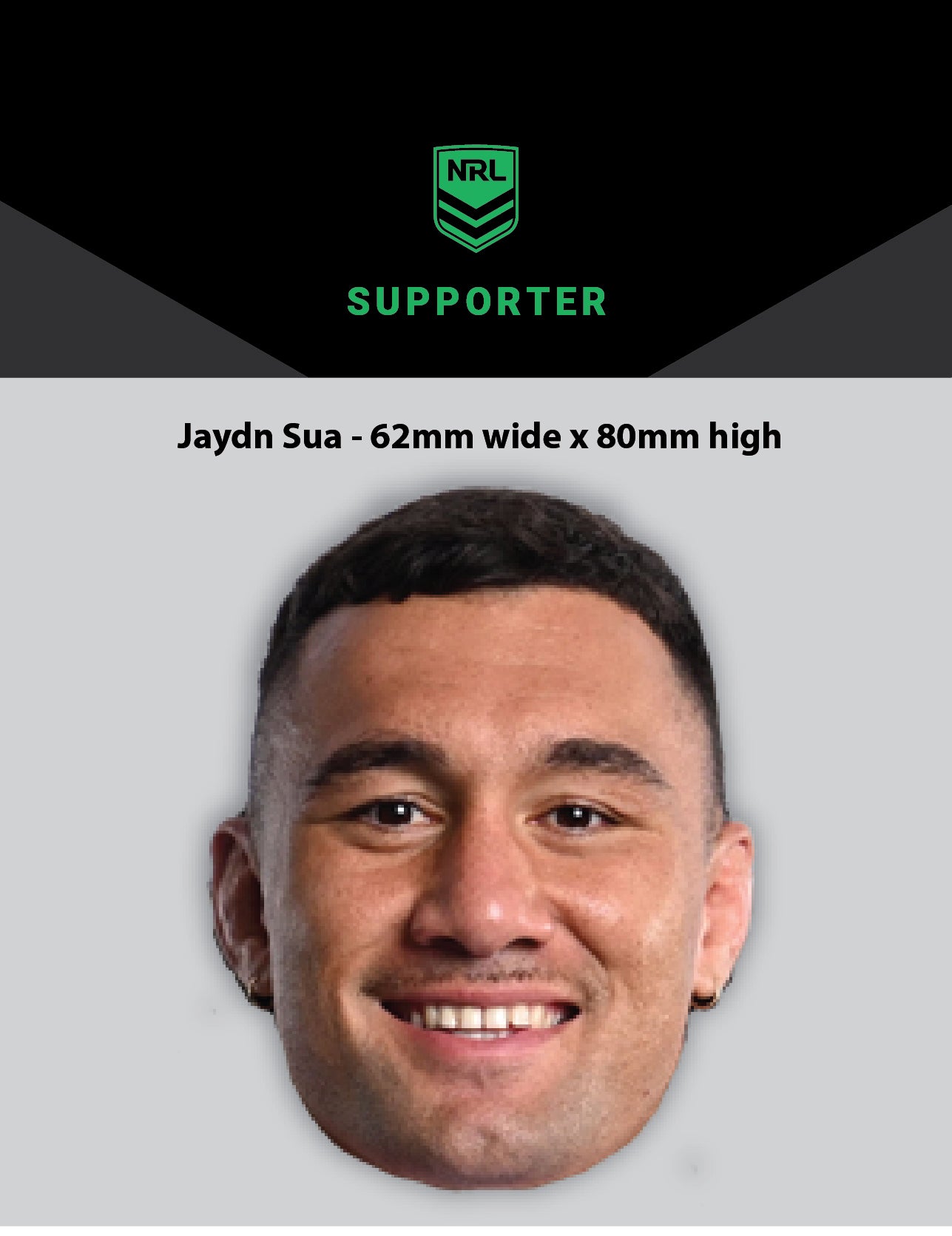 NRL Player Jaydn Su'a Hero Decal