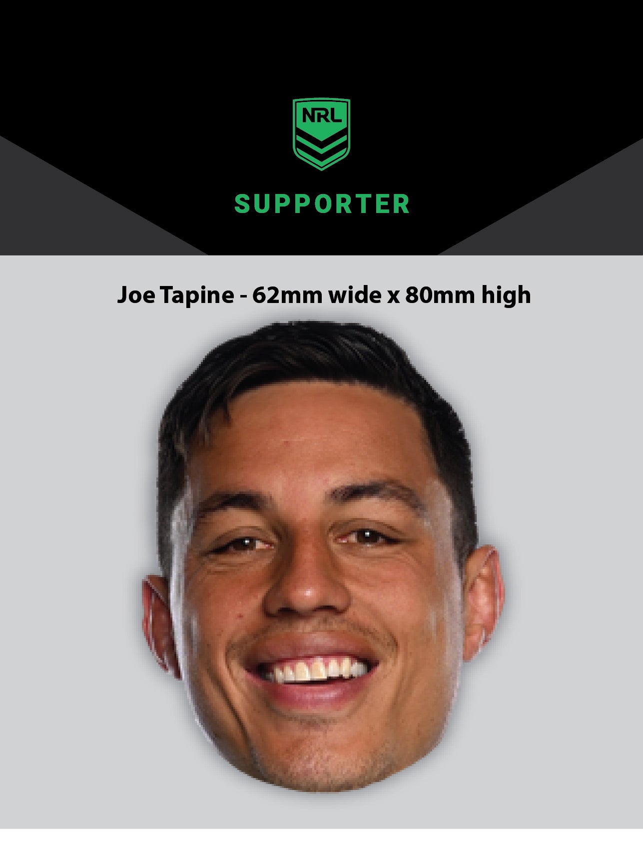 NRL Player Joe Tapine Hero Decal