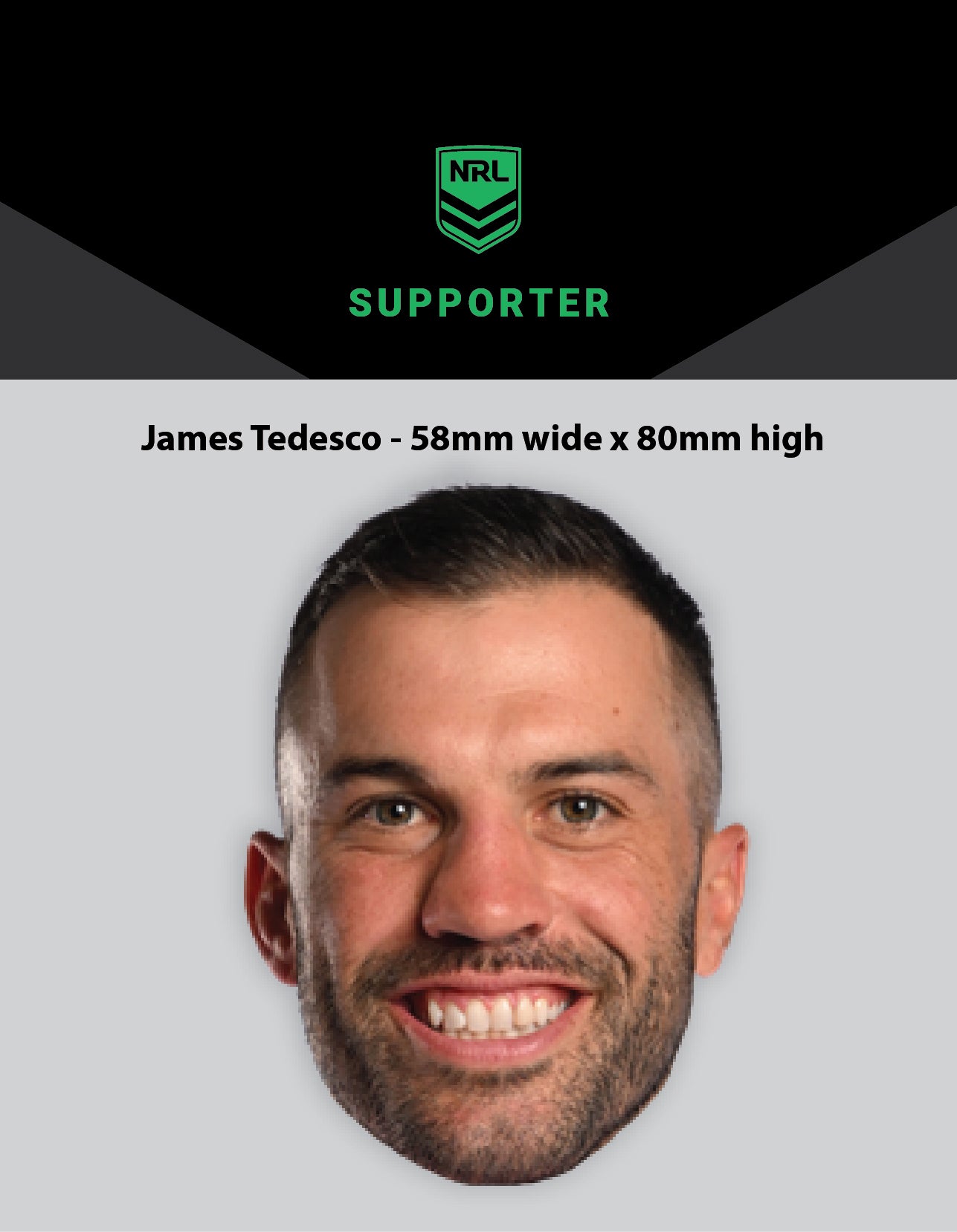 NRL Player James Tedesco Hero Decal